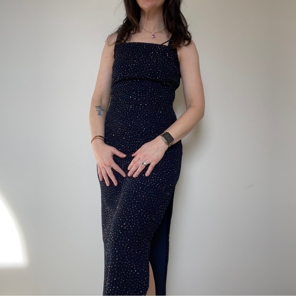 Vintage 90s Y2K Formal Dress Gown 6P - Picture 1 of 16